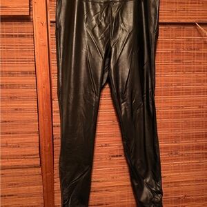 GAP Midnight Black pleather leggings